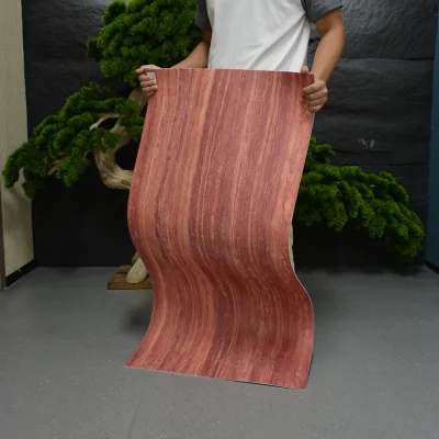 Red Soft Flexible Exterior Travertine  Stone Modern Facing Bricks for Hotel Modern Wall Tiles