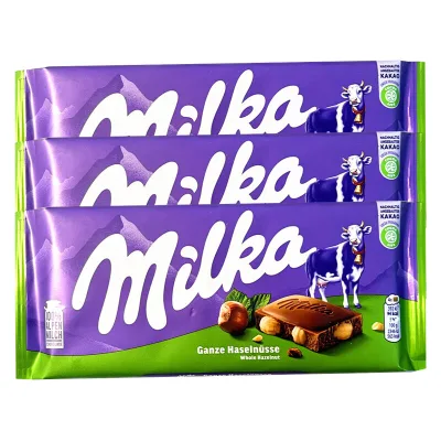 Wholesale Milkaa Alpine Milk Source Milk Chocolate Snacks Delicious Strawberry Sandwich Nuts Chocolate Bar Pattern in Cup Bulk
