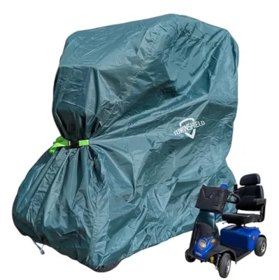 Large 147x71x140cm Weatherproof Durable Lightweight Waterproof Mobility Scooter Cover with Magnetic Clips & Drawstring