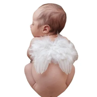 Children Kids Girl Halloween Cosplay Costume Goose Feather Angel Wings Magic Stick Dress Dyed Patterned SHC Brand Children Gifts
