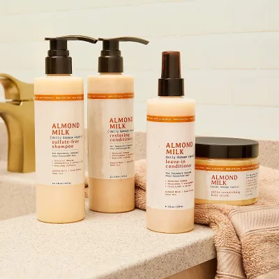 Almond Milk Daily Damage Repair Shampoo and Conditioner Set for Damaged Hair, Shampoo and Conditioner, Including Shea Butter and