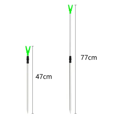 Adjustable Aluminum Alloy Fishing Rod Holder for River Use 47/77cm Fishing Accessories