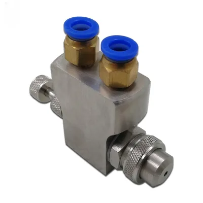 ,Mist Cooling System Nozzle,Adjustable Air Atomizing Spray Nozzle,Durable Top-inlet Type air Atomizing Nozzle