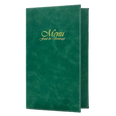 High Quality Pu Menu Folders A4 A5 Restaurant Menu Customize with Screw Posting Multi Page Menu Holder