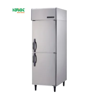 Two-Door Upright Commercial Refrigerator with Air Cooling for Supermarkets