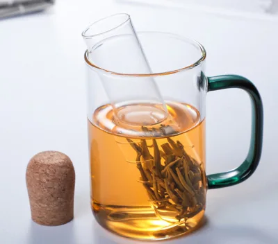 Glass Tea Infuser Tea Strainer for Loose Leaf Tea with Lid