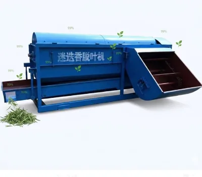 Industrial Rosemary Leaves Stripper Machine High Efficiency Rosemary Destemmer for Commercial Use