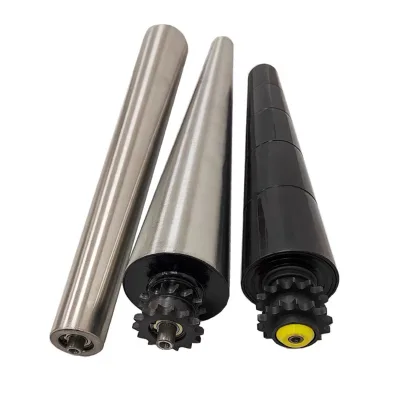 Custom Tapered Sleeve Conveyor Roller with Carbon Steel Bush Fit for Straight Roller Systems