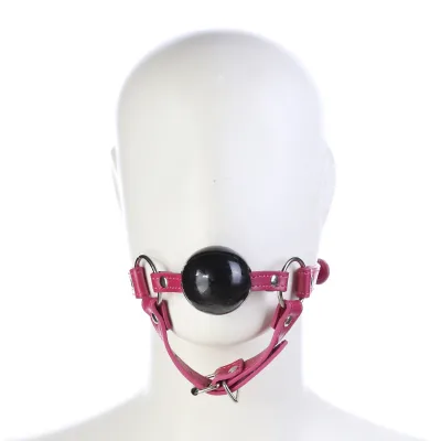 FHTF Waterproof Mouth Gag with Leather Belt Mouth Open Bondage Yoga Ball  Adult Sex Toy for Fetish