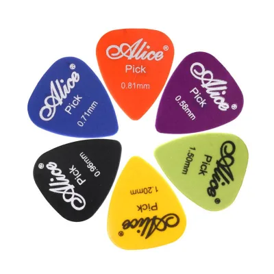 Wholesale 6pcs Guitar Picks ALICE Standard Pick Smooth-ABS for Electric Acoustic Guitar Speed Play Folk Song String Sweep