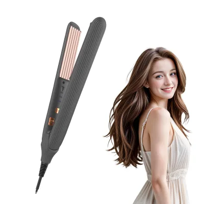 2025 AINI Portable Small Size Style Ceramic Hair Curler and Straightener Professional Negative Ion Flat Iron Hair Styling Tools