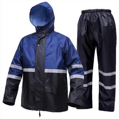 Wholesale Custom Work Wear Raincoat Security Guard Rain Jacket Uniform