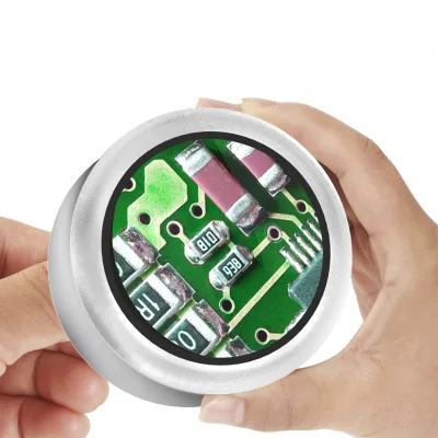 Portable Outdoor Rechargeable LED Magnifying Glass 5x Optical Lens Illuminated Magnifier OEM Packaging Comes Protective Storage