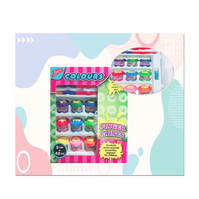 Food Grade Safe Washable Set 40ml Mideer Baby Bath Paint Finger Paint Colors
