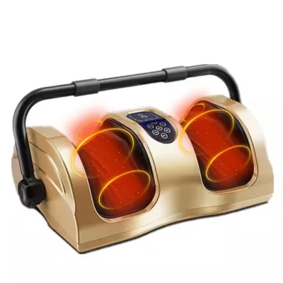 Multi-Function Electric Foot Massager Therapy Machine Remote Vibration Roller Foot Massager