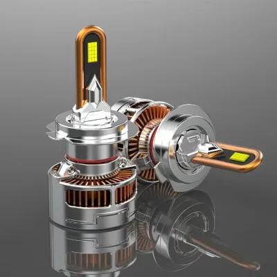 FS90 H7 U-shaped Eight Copper Tube Headlight Car LED Headlamp