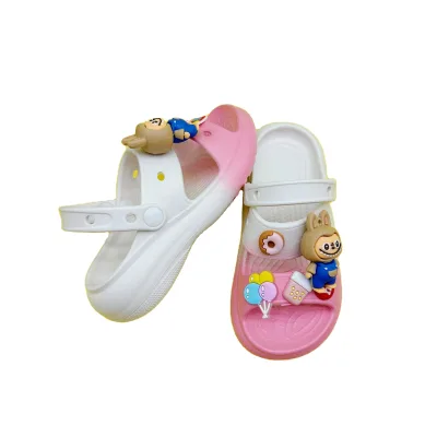 JM Fashion Summer Comfortable Leisure Labubu EVA Gradient Sandals Non-slip Thick-soled Breathable slippers
