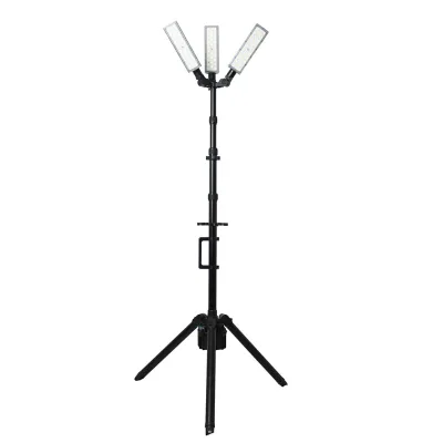 42000 Lumens 320 cm 180/360 Degree Rechargeable Led Work Tripod Lights for Emergency Rescue Construction Site & Crane Lighting