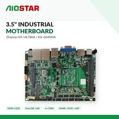 3.5 Inch Industrial Desktop Motherboard Zhaoxin KX-U6780A KX-6640MA DDR4 32GB Dual LAN 6 COM for LVDS EDP M.2 Embedded SBC New
