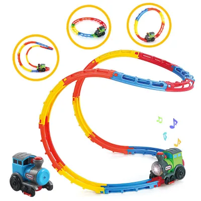 2024 New Design Diy Anti-gravity Kids Play Car Racing Changeable Slot Construction Toy Track