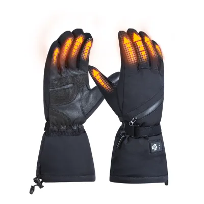 Hot Product Black Winter Snow-proof Heated Glove 7.4V Rechargeable Battery Electric Heated Running Gloves Heating