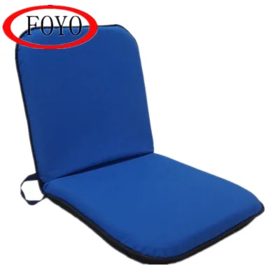 FOYO Foldable Boat Seat Cushion With Back Storage Pocket Marine Vinyl Fold Seat Pad Multi Color for Yacht Fishing Vessel
