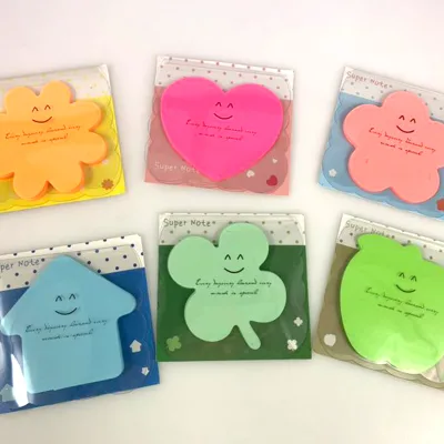 Stationery Kawaii Memo Pad Custom Sticky Notepad /Various Shapes