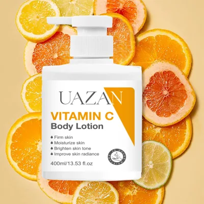 Private Label Vitamin C Hydrating Anti-Aging Lightening Glowing Smoothing Organic Dark Spot Body Lotion for Black Skin Wholesale