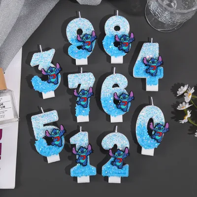 Handmade DIY Cartoon Characters Number Birthday Candles Factory Wholesale Cake Topper Party Decoration