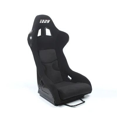Universal Black Suede Fiberglass Racing Bucket Seats Comfortable PVC Leather Fabric Sport  Comfortable Stylish