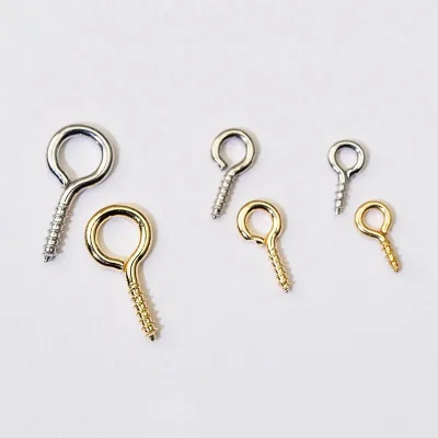 HONGXINXING Stainless Steel 18K Gold Plated Sheep Horn Nail Sheep Eye Connectors for Bracelet/Earring/Necklace Making
