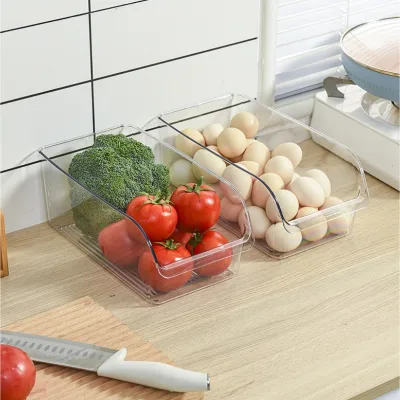 DOOSO Refrigerator Organizer Eco-friendly Fridge Can Organizer for Pantry Multifunction Clear Food Storage Bins