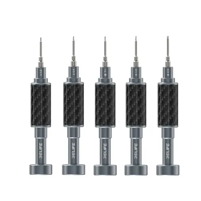 RELIFE RL-729 Carbon Fiber Steel Cannon King Screwdriver with Strong Magnetic Precision for Mobile Phone Repair Disassembly
