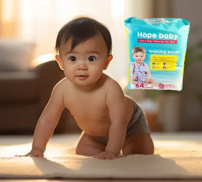 Ultra Thin Composite SAP Core 50pcs Chinese Baby Pull up Diapers Pants Super Soft for Baby Skin