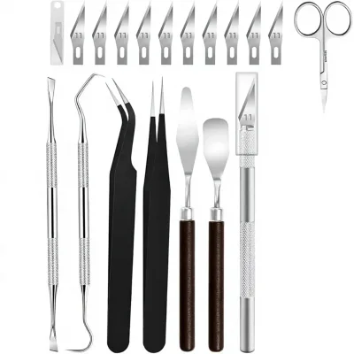 Cross-border Supply of 23-piece Iron Weeding Tool Set; for DIY Tools for Embossing and Paper Cutting