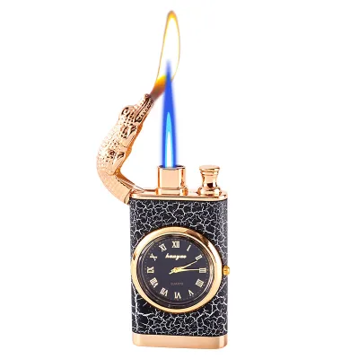 Godblaze crocodile Lighter Double Flame Cigarette Lighter Watch Lighter Gas