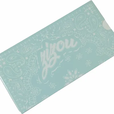 Custom Logo Folding Paper Packing Envelopes With Snow Print Recyclable Wholesale Silk Scarf Packaging Envelope