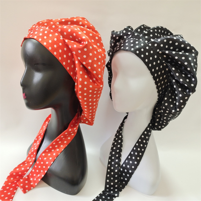 Hot Sale Designer Adjust Bling Women Bonnets Satin