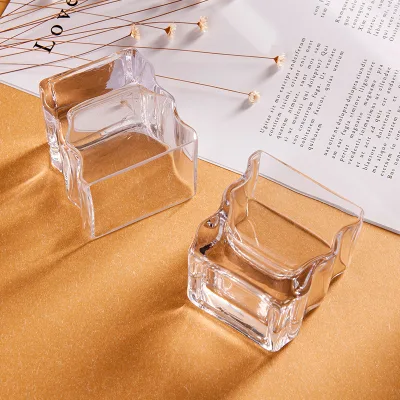 High Aesthetics Twisted Cup for Home Use Unique Shape Glass Shot Glass for Bar Whisky Tea Coffee Water Wholesale