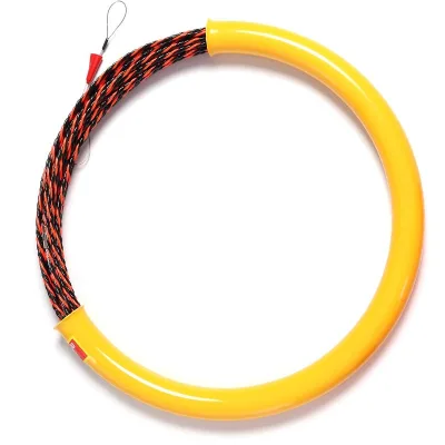 Cable Push Puller Rodder Conduit Fish Tape 15M/30M 5mm Fiberglass Electrician Cable Tested Wire Pullers Guide Device Aid Tool