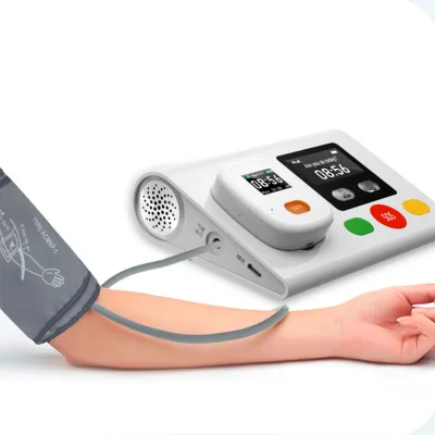 Intelligent GSM 4G Alarm System with External Wired SOS Alarm Button Air Pump Blood Pressure Monitor