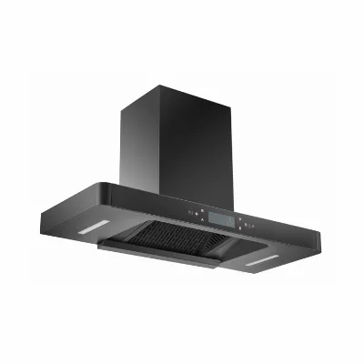 Competitive Large Suction T Shape Chimney Hood with Easy Clean Baffle Filter