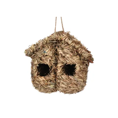 Hummingbird House Hand-Woven Plant Bird Nest Garden Decoration Creative Animal Pattern Window Hanging Birdhouse