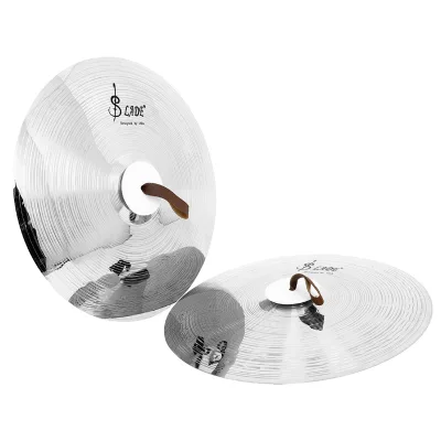 SLADE Wholesale 14'' 16'' 18'' 20'' Inch Crash Brass Alloy Gong Drum Silver Marching Cymbal Pair Cymbals 1 Set Crash