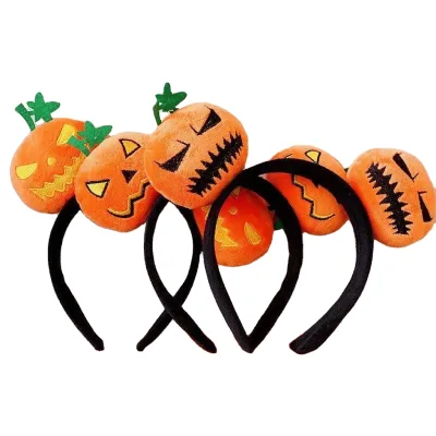 Cartoon Doll Hair Accessories Women's Holiday Dress up Performance Headwear Devil Pumpkin Headband Funny Halloween Headband