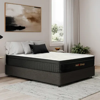 Queen Size Hybrid Mattress with Gel-Infused Foam Cooling & Pressure Point Relief