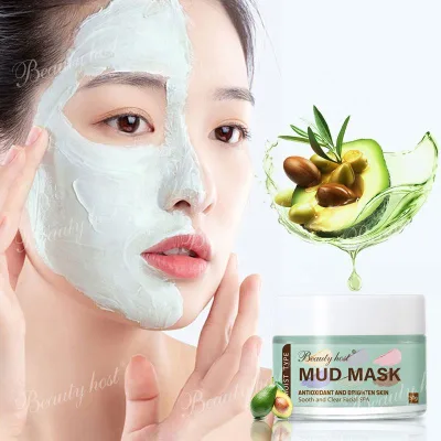 Face Deep Pore Cleansing Mud Clay Facial Mask Organic Moisturizing Avocado Turmeric Peach Grape Chocolate Dead Sea Mud Mask