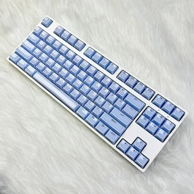 136 Keys Jelly Crystal Transparent Keycaps PC Material OEM Profile Suitable for DIY Mechanical Keyboard
