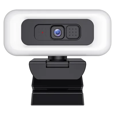 4K UHD Laptop Webcam with Built-In Microphone & Light USB Interface 8 Mega Pixels for Live Streaming & Video Conferencing