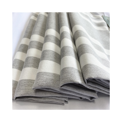 Free sample stripe design yarn dyed home textile material 100% Polyester fabric